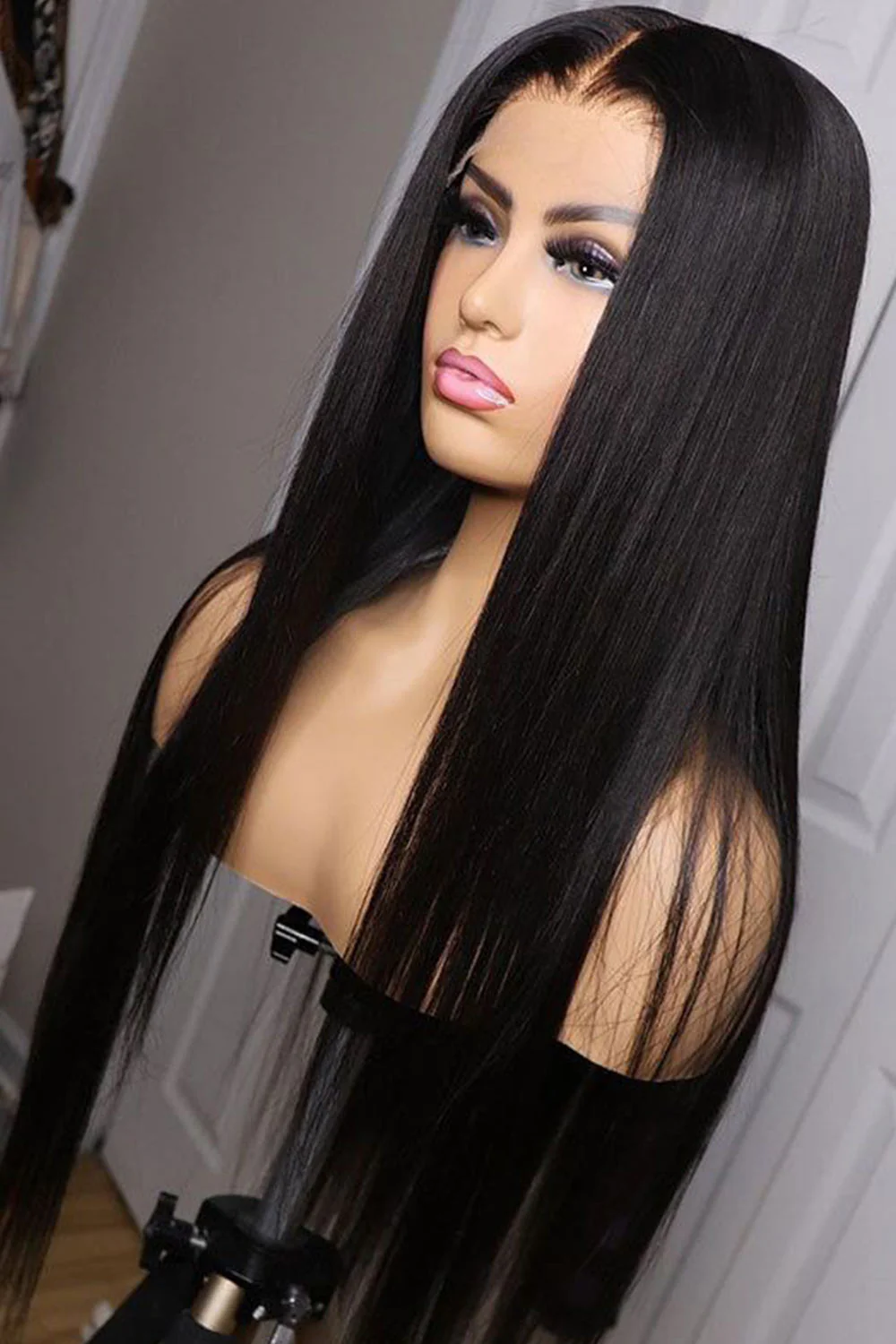 Full Lace Wigs Silky Straight Brazilian Virgin Hair FU01 - Image 4