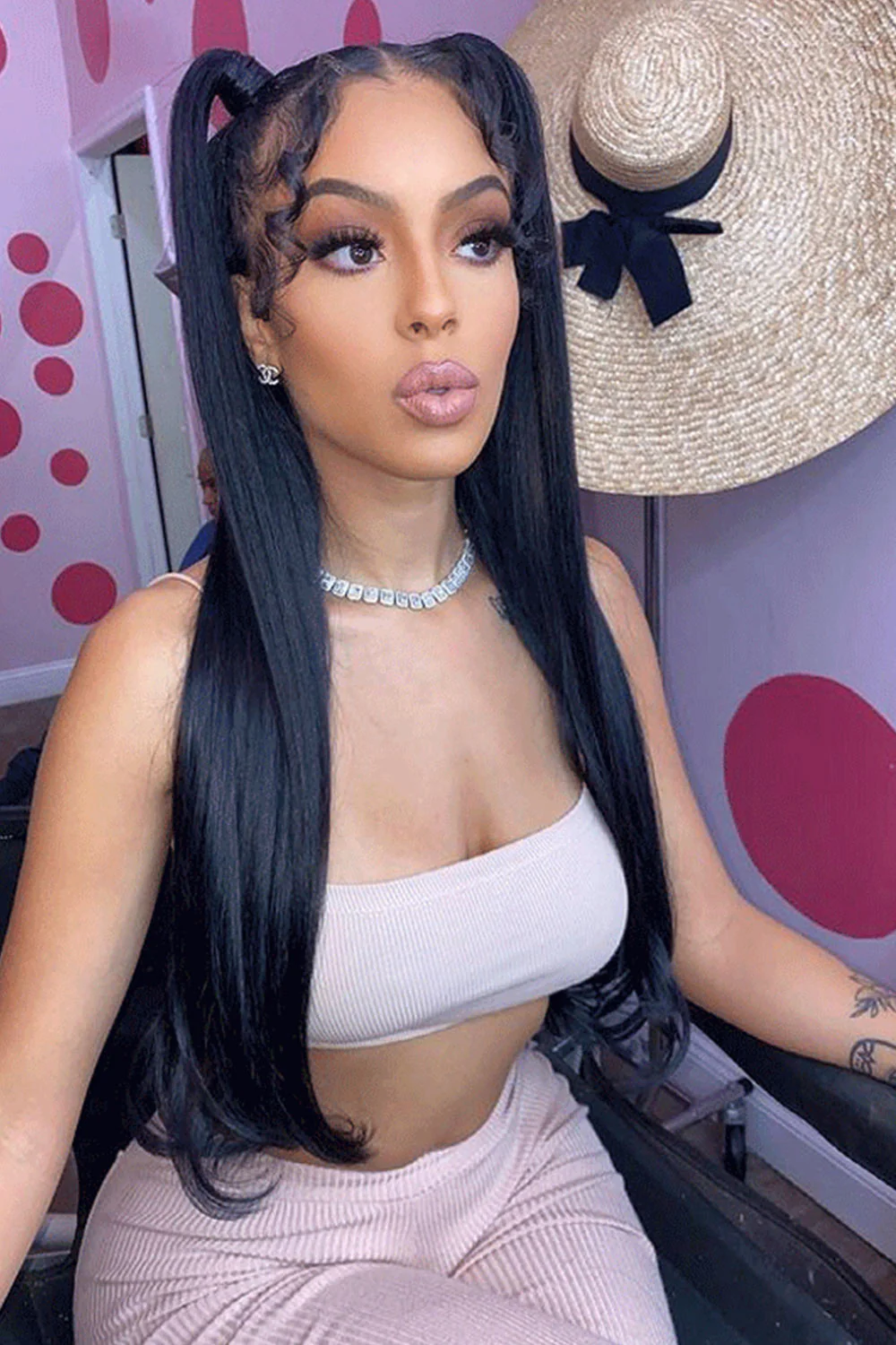 Full Lace Wigs Silky Straight Brazilian Virgin Hair FU01 - Image 6