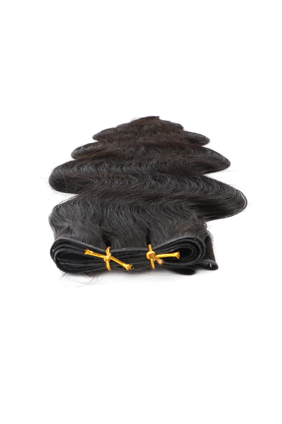 Genius Weft Hair Extensions Body Wave Natural Black Virgin Hair - Image 3