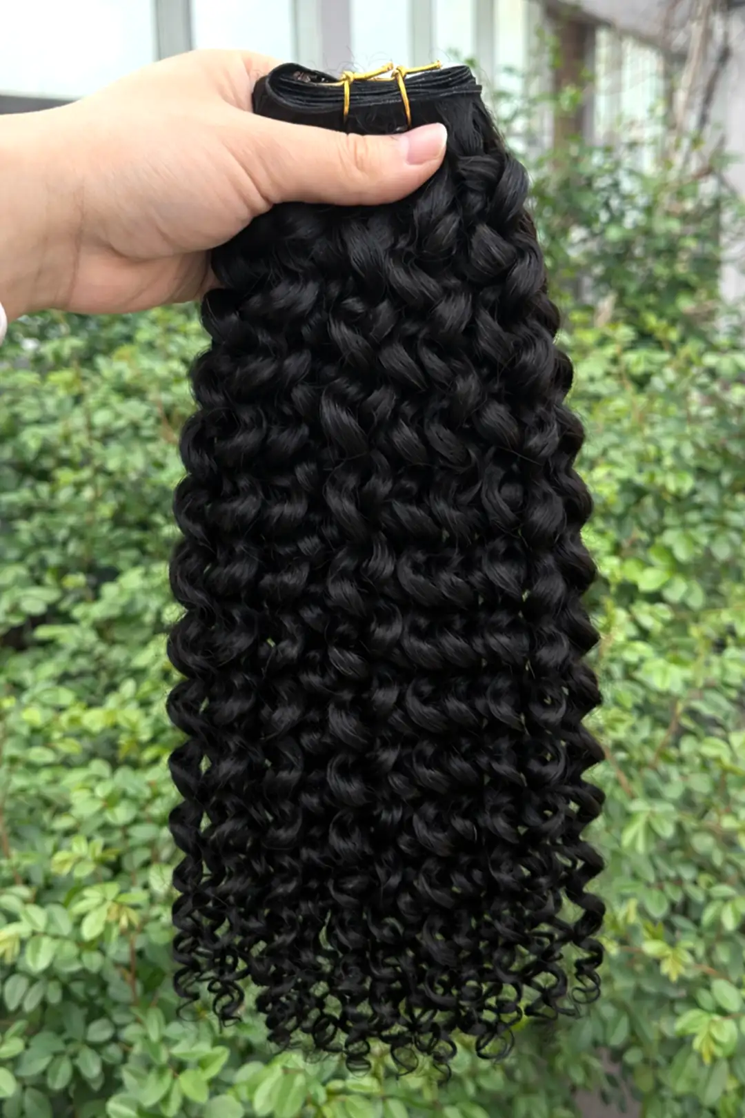 Genius Weft Hair Extensions Water Wave Black Virgin Hair - Image 3