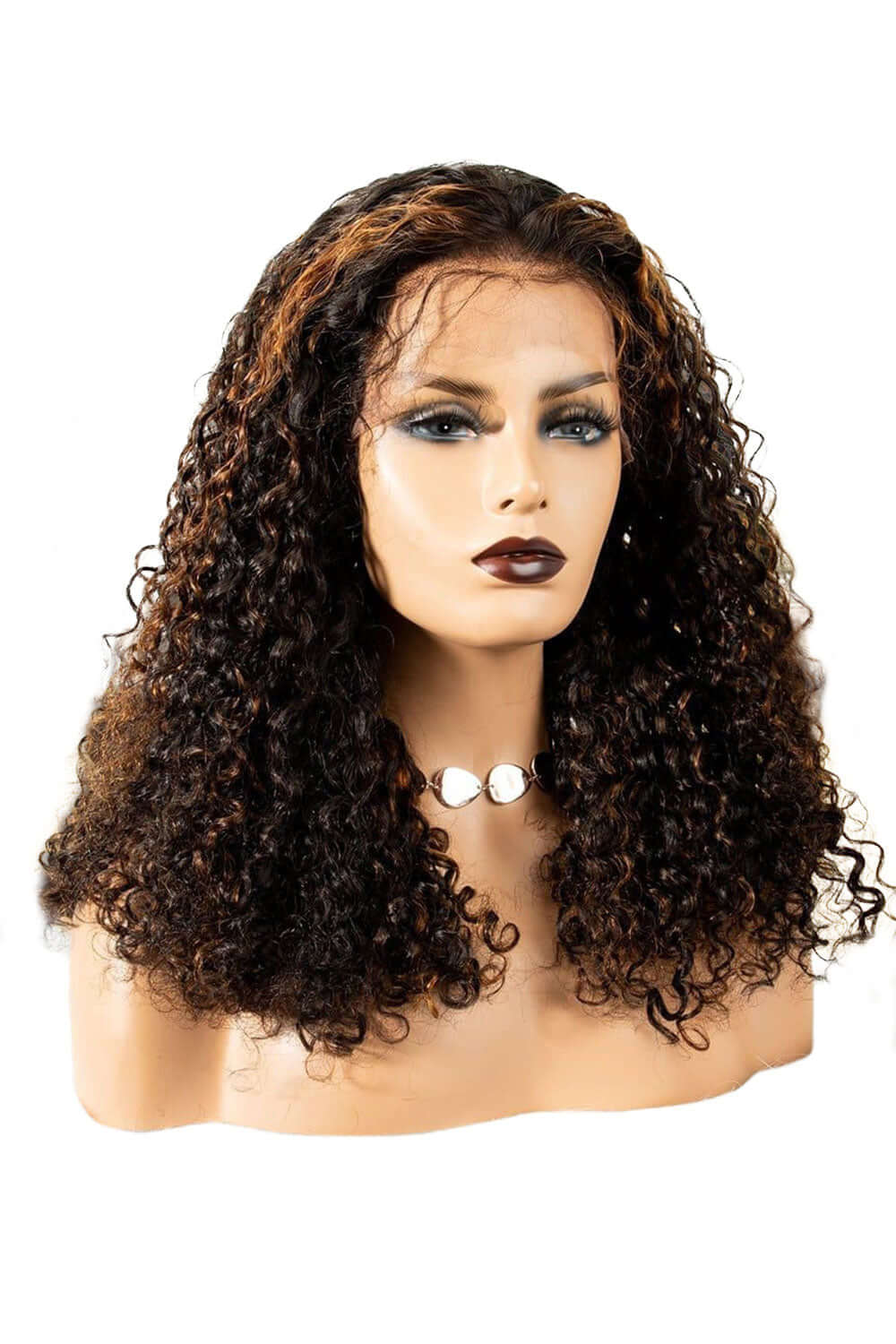 13x6 Glueless HD Lace Water Wave Brown Wig-HD32 - Image 5