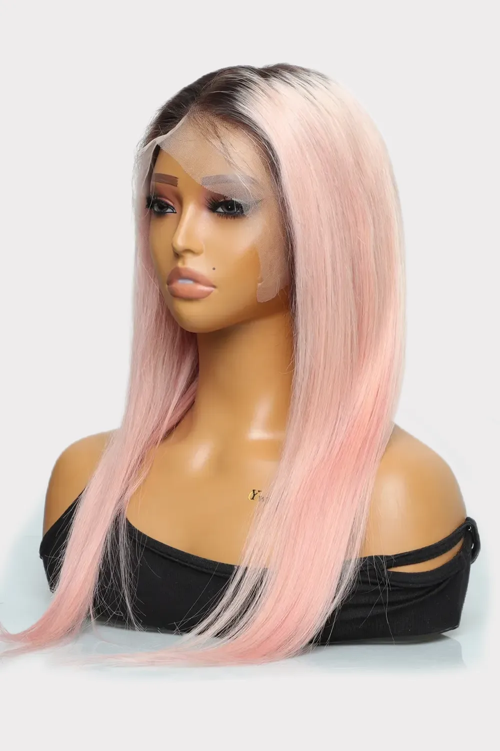 13x6 Glueless Hd Lace Pink Wig Dark Roots-HD51 - Image 5