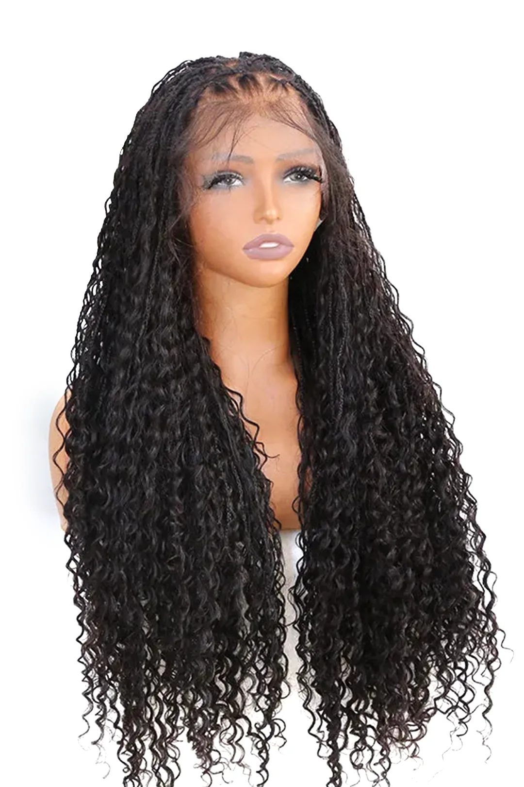 Goddess Bohemian Box Braid Full Lace Wig Knotless 100% Virgin Hair - Image 2