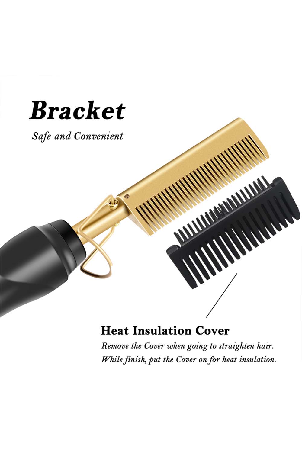 Hot Iron Stove Press Comb Straightening Tools for Black afro Hair Wigs - Image 5