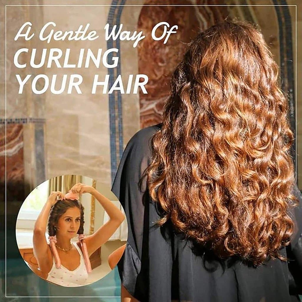 Heatless Curling Ribbon Flexi Rod Soft Foam Hair Rollers Headband Sleeping Hair Curler - Image 2