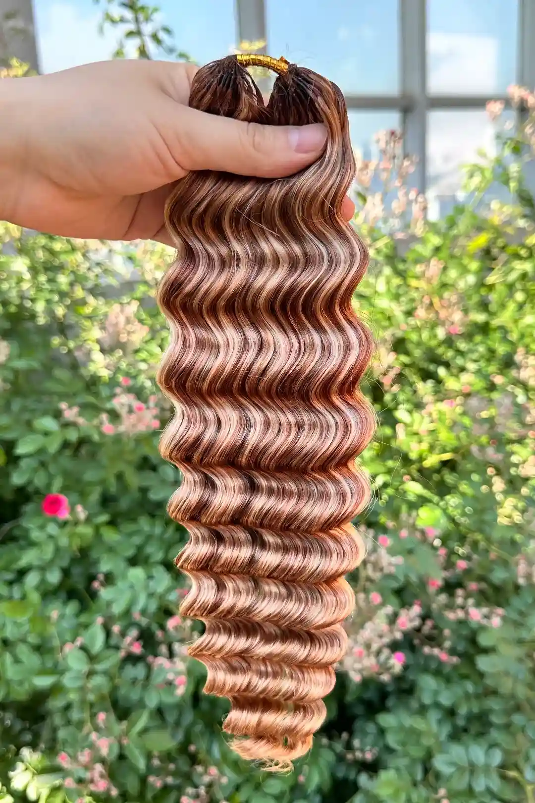 Highlight Blend #27/30/613 Deep Wave Feather Crochet Human Hair - Image 3