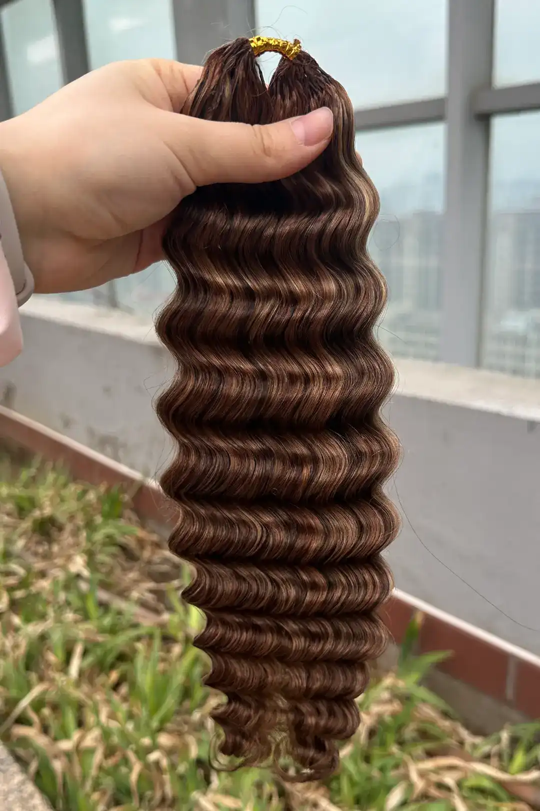 Highlight Blend #4/27/30 Deep Wave Feather Crochet Human Hair - Image 3