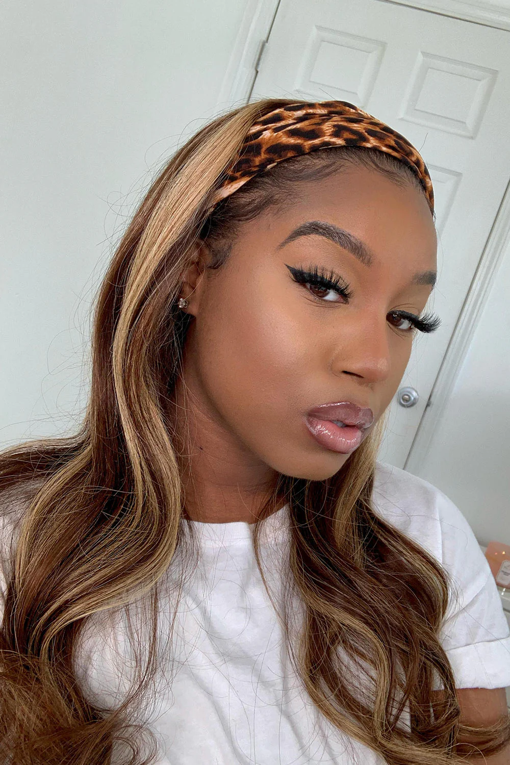 Highlights Straight Headband Wig Human Hair HBW05