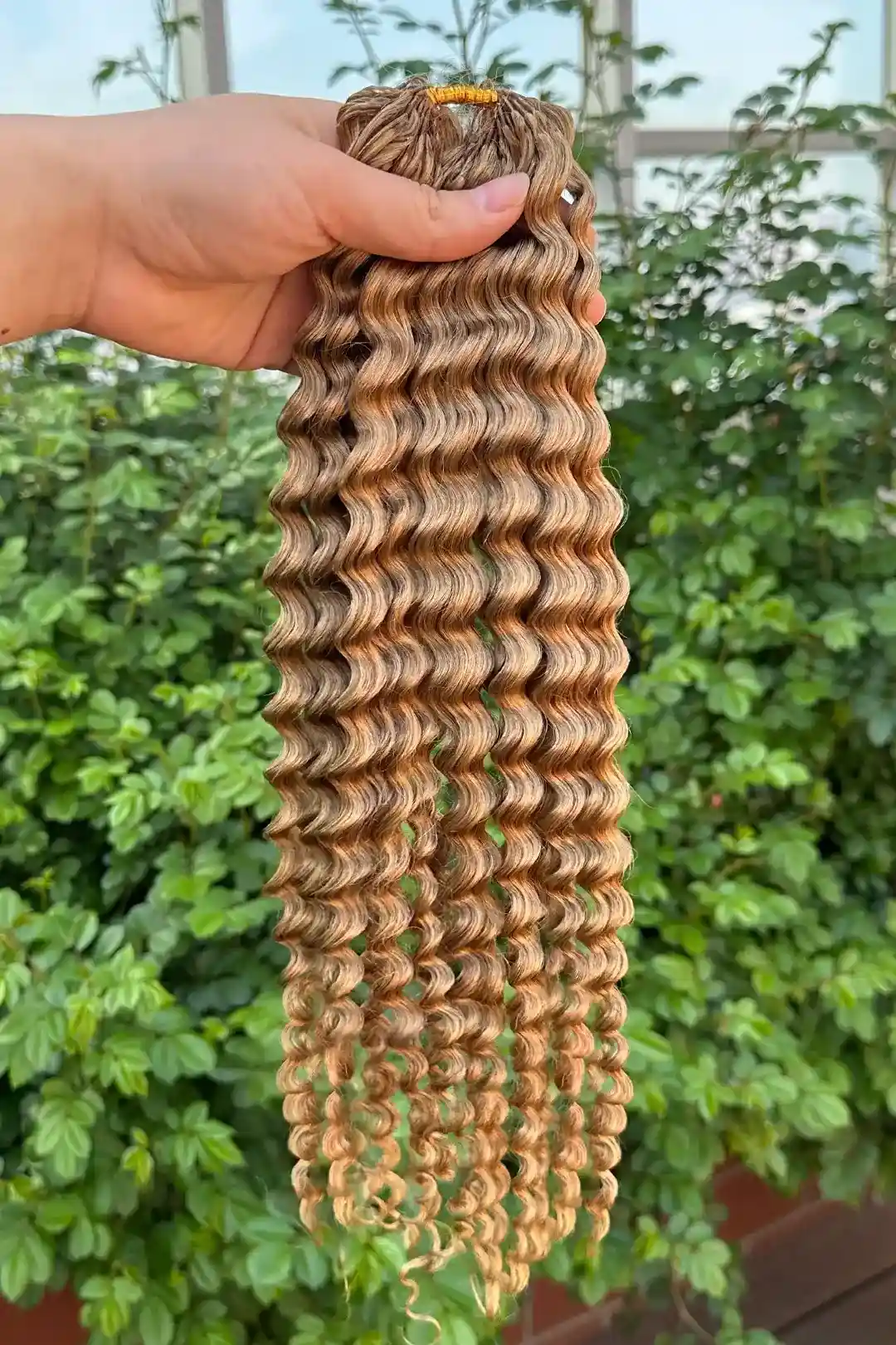 Honey Blonde #27 Water Wave Feather Crochet Human Hair - Image 3
