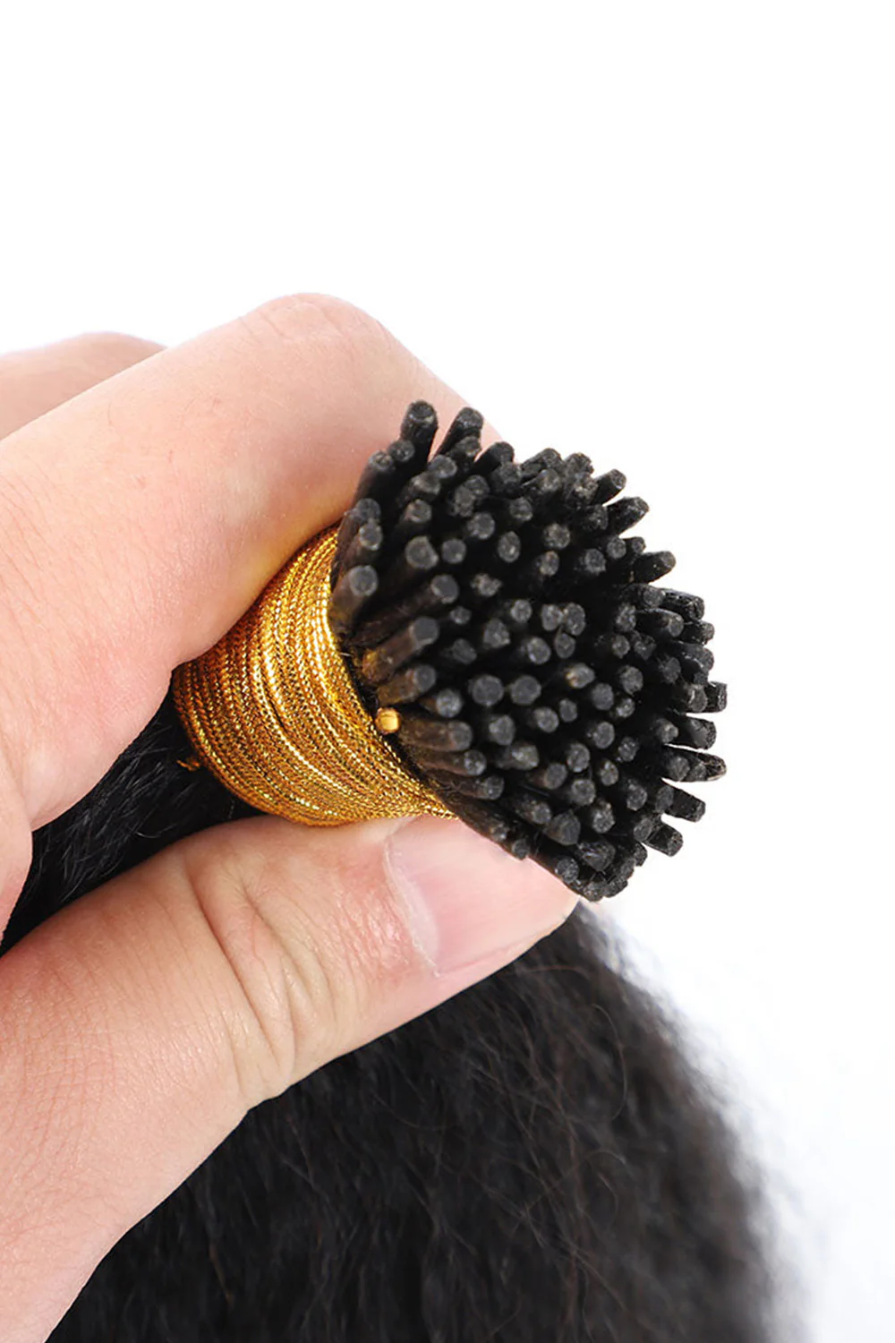I Tip Black Hair Body Wave Remy Human Hair Extensions - Image 7
