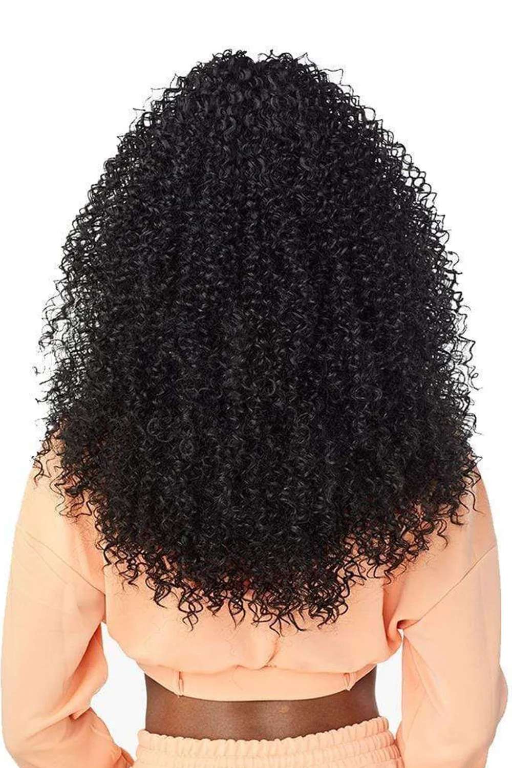 I Tip Black Hair Kinky Curly Remy Human Hair Extensions - Image 2