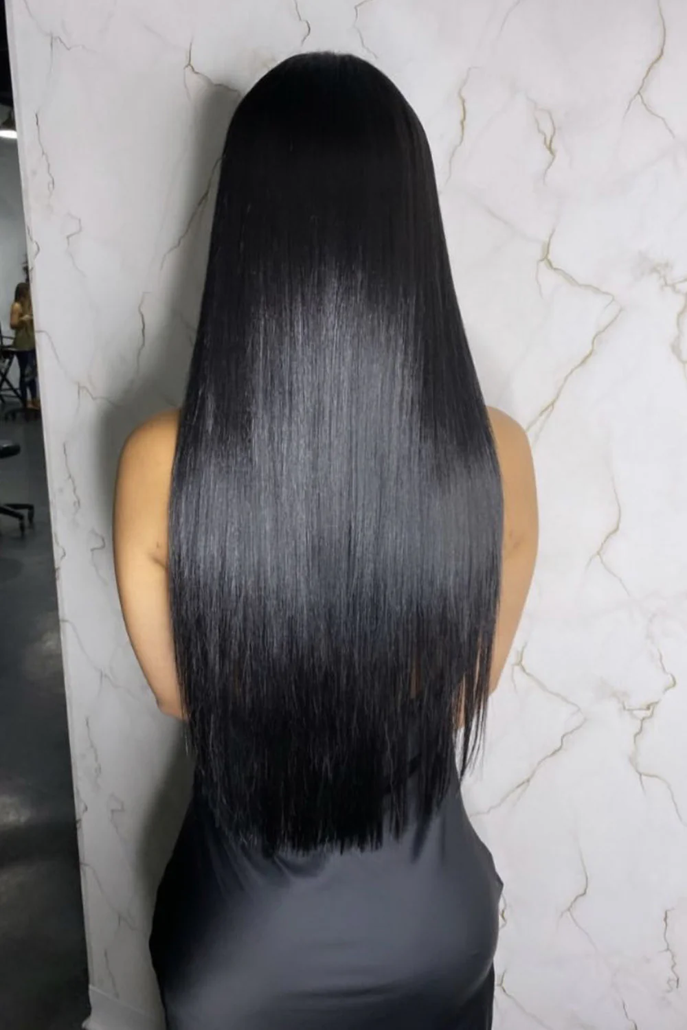 Black Hair I Tip Remy Human Hair Straight Extensions - Image 3