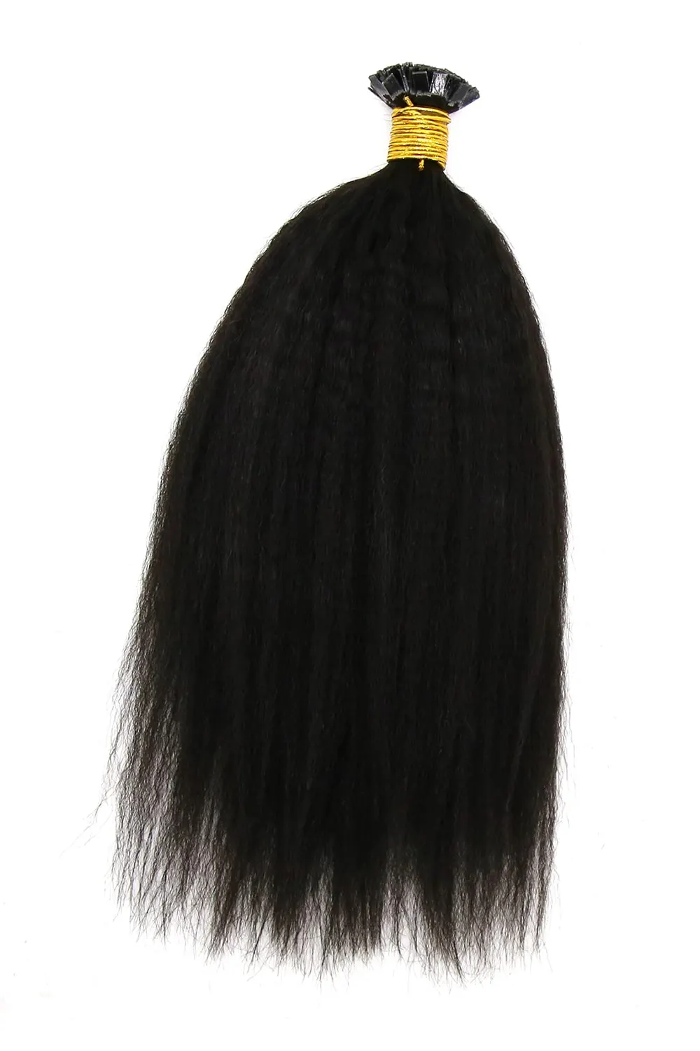 Kinky Straight | Flat-Tip | Human Hair Extension Pre-Bonded For Black Women - Image 2