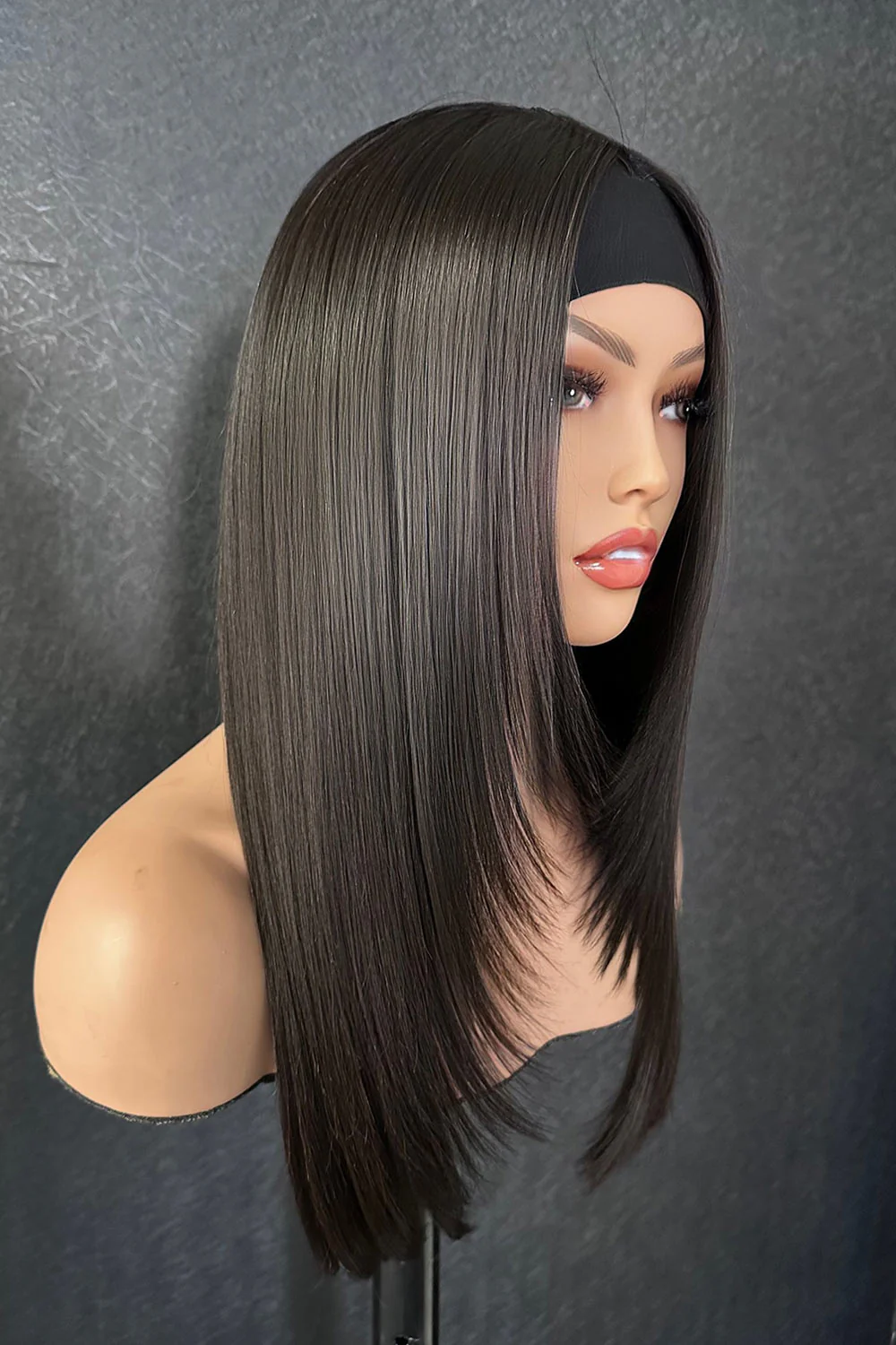 Lace Headband Wig Bone Straight-LH07 - Image 7