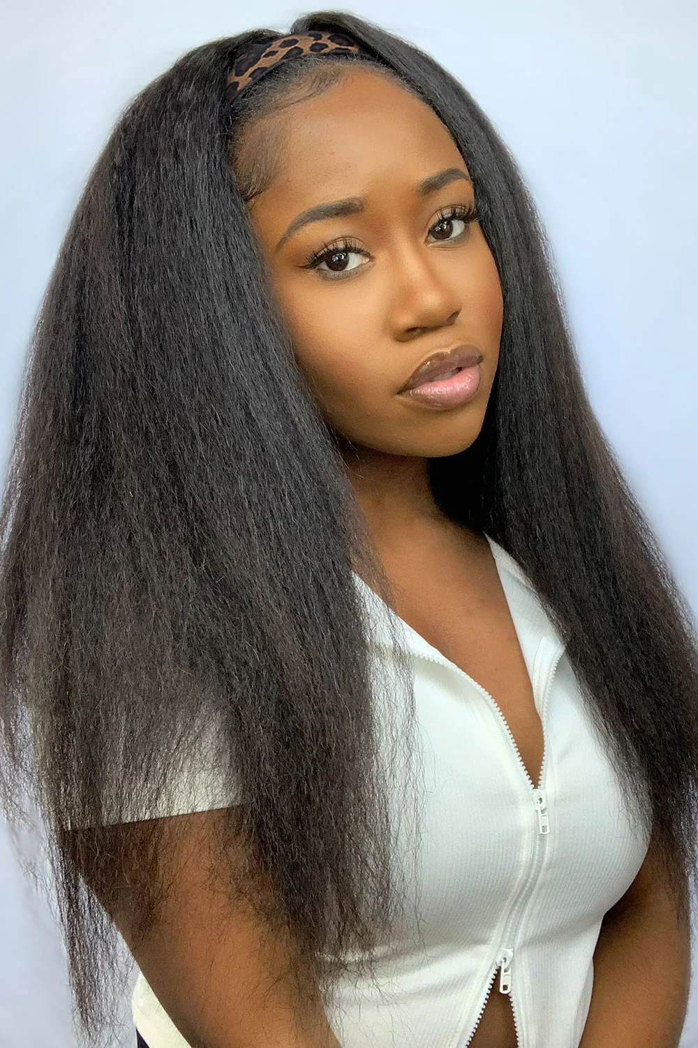 Lace Headband Wig Kinky Straight-LH06 - Image 5