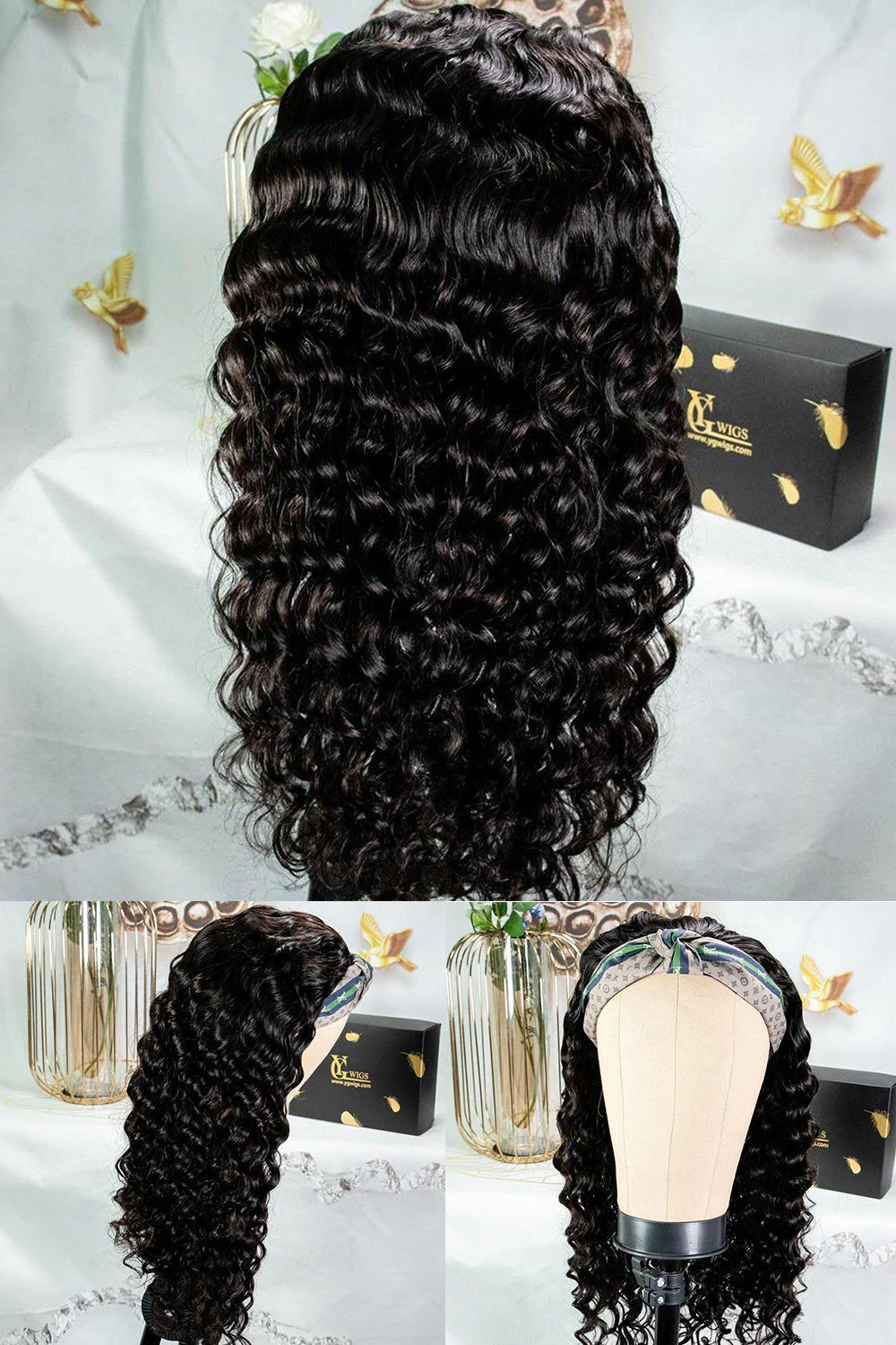 Lace Headband Wigs Loose Wave-LH01 - Image 10