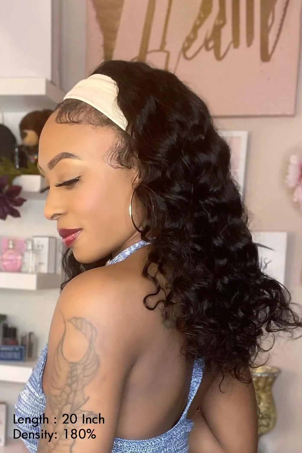 Lace Headband Wigs Loose Wave-LH01 - Image 4