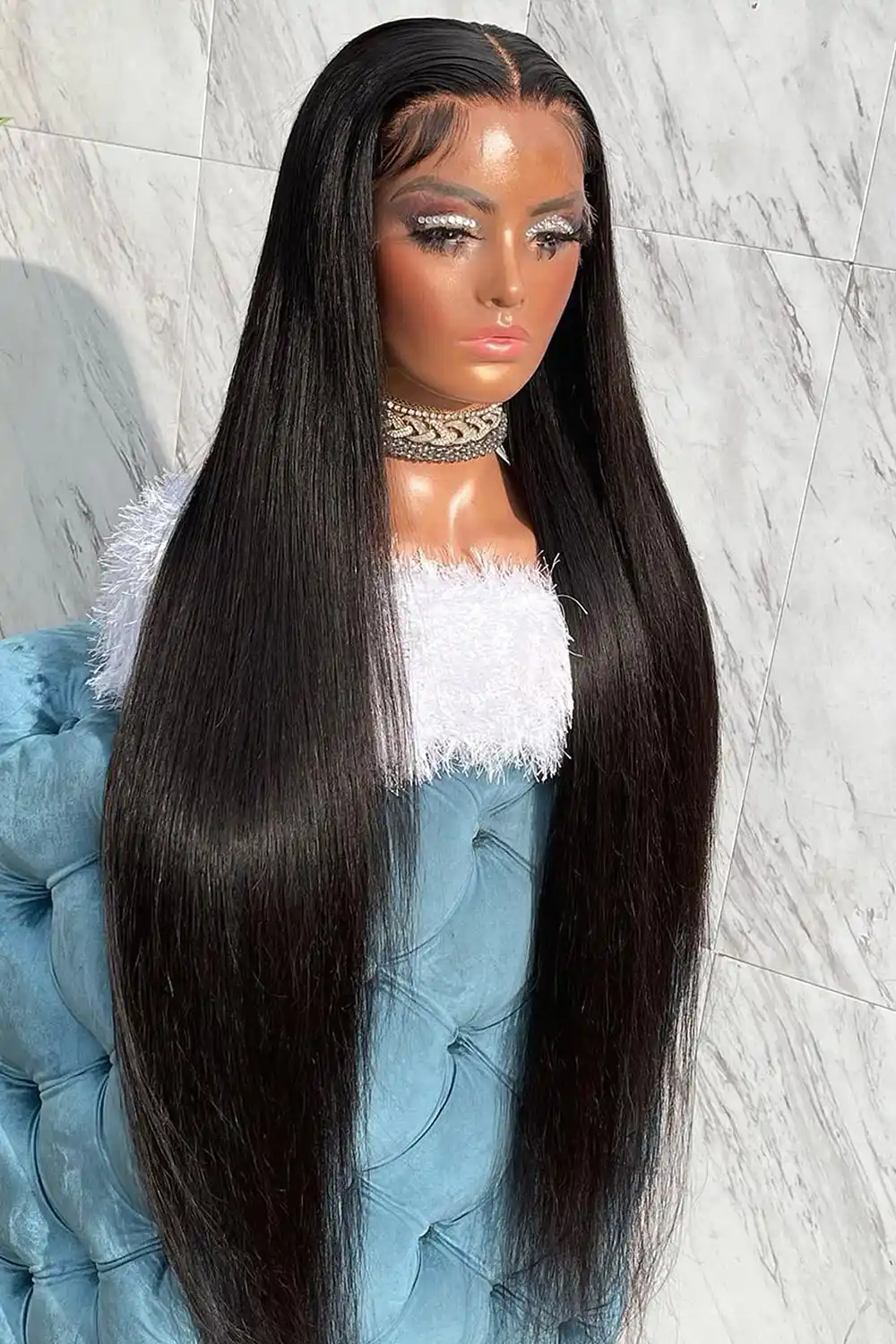 28-40 Inch HD Lace Straight Wig-LW01 - Image 6