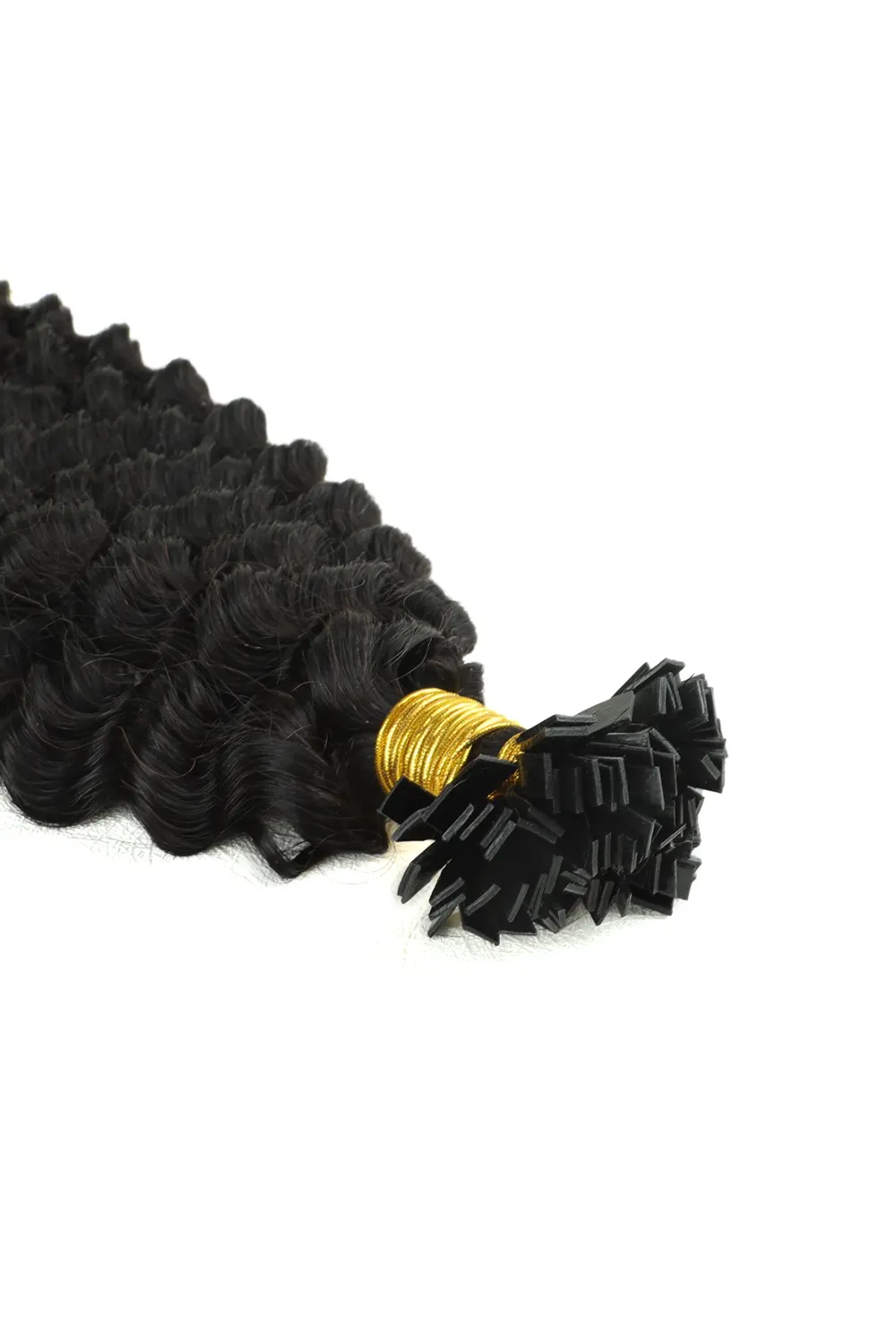 Loose Curly | Flat-Tip | Keratin Bonded Hair Extensions 100 Pcs/Set - Image 2