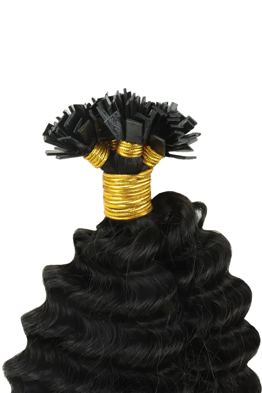 Loose Curly | Flat-Tip | Keratin Bonded Hair Extensions 100 Pcs/Set - Image 3