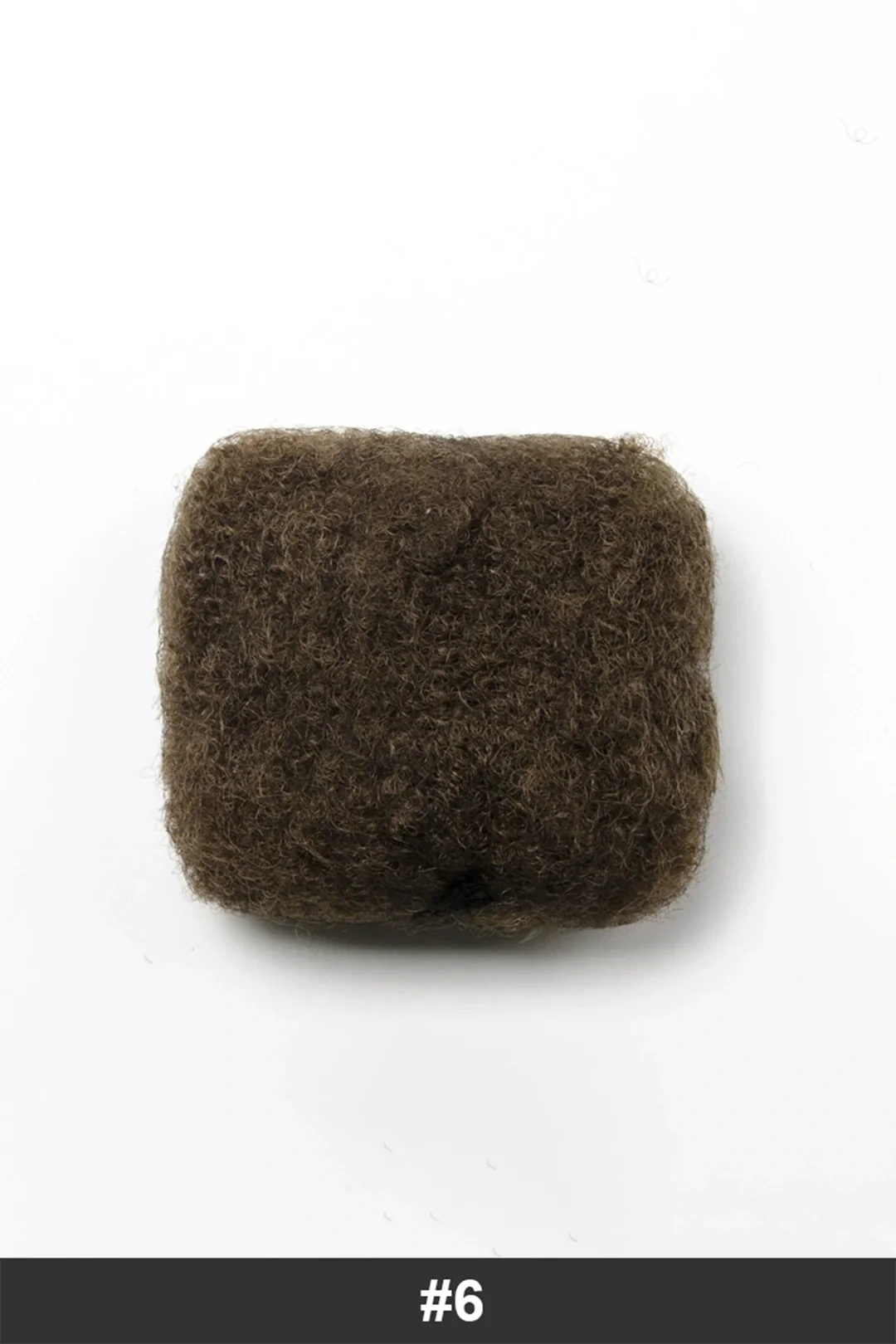Medium Brown Afro Kinky Hair Bulk #6 for Locks and Braiding - Image 2