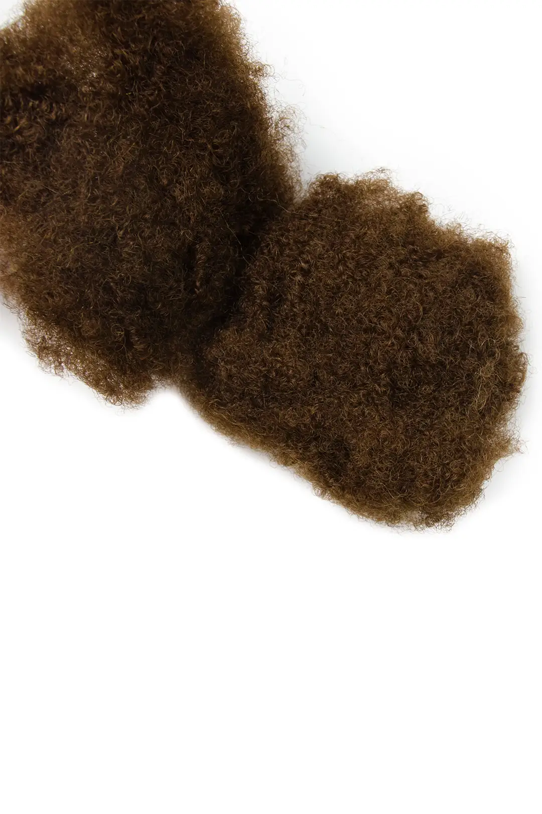 Medium Brown Afro Kinky Hair Bulk #6 for Locks and Braiding - Image 4