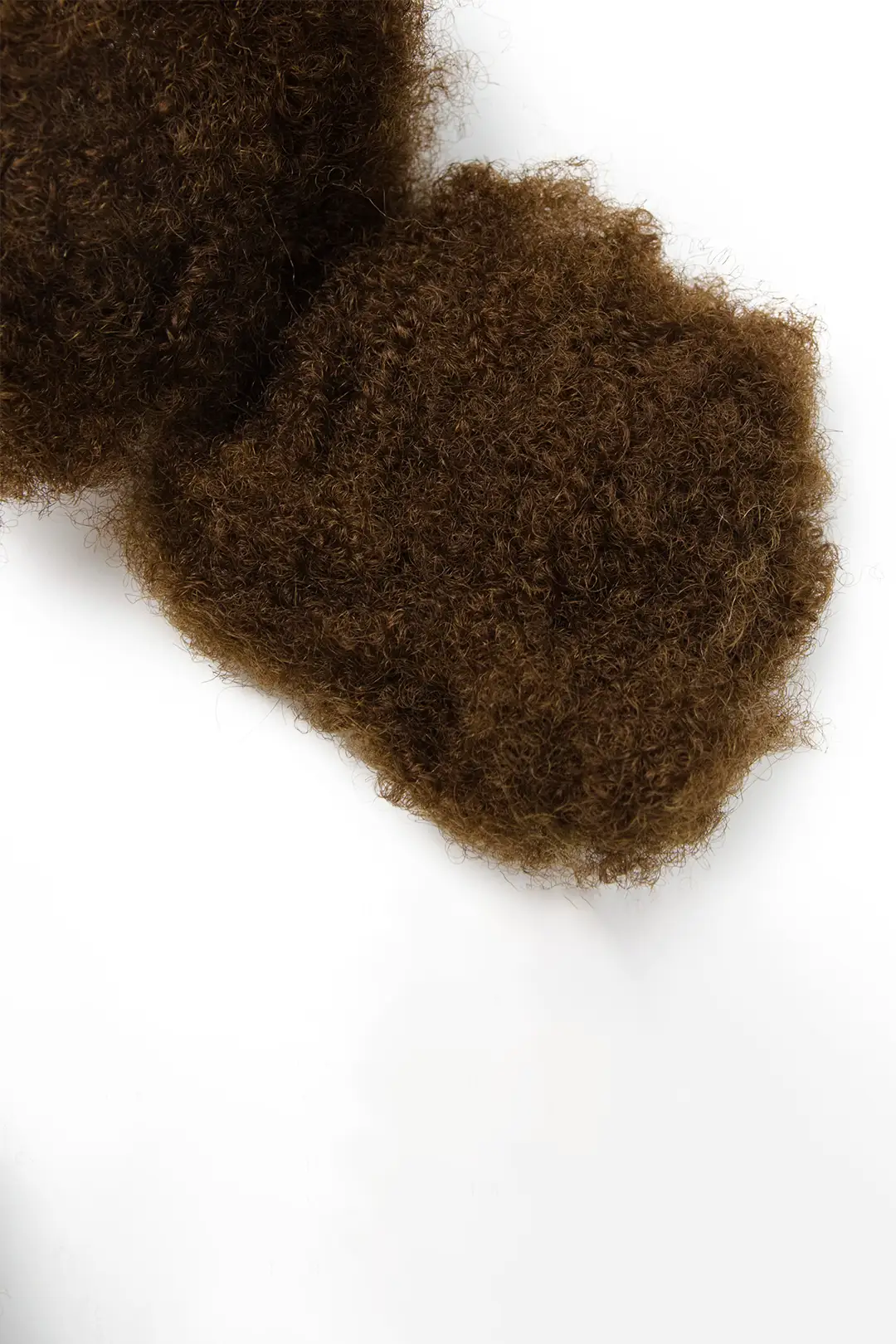 Medium Brown Afro Kinky Hair Bulk #6 for Locks and Braiding - Image 5