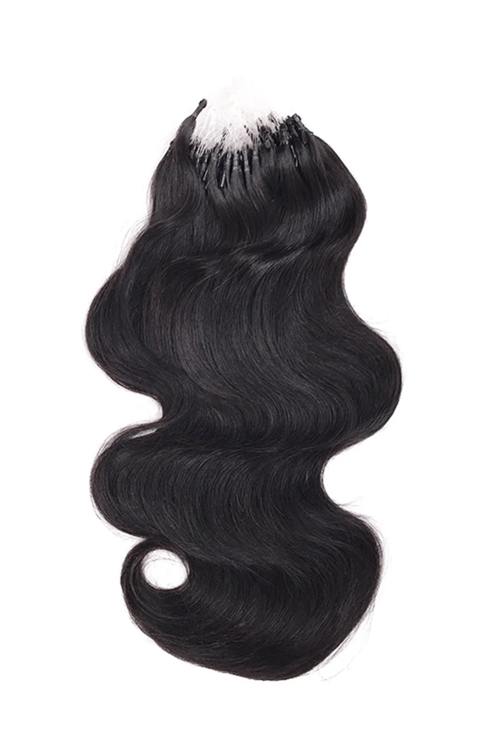 Micro Ring Human Hair Body Wave Extensions For Black Hair - Image 6