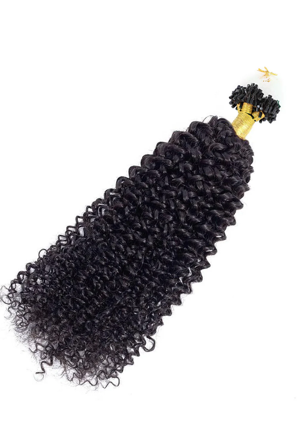 Micro Ring Human Hair Kinky Curly Coily Extensions For Black Hair - Image 8
