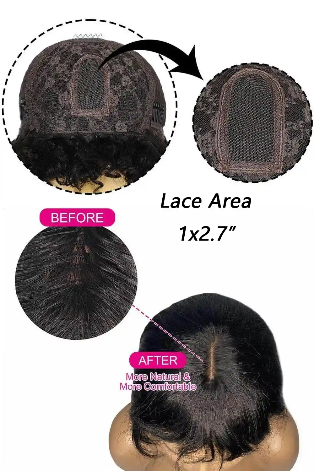 No Glue Top Lace Wigs 10 Inch YaKi Bob Human Hair Straight with Bangs - Image 7