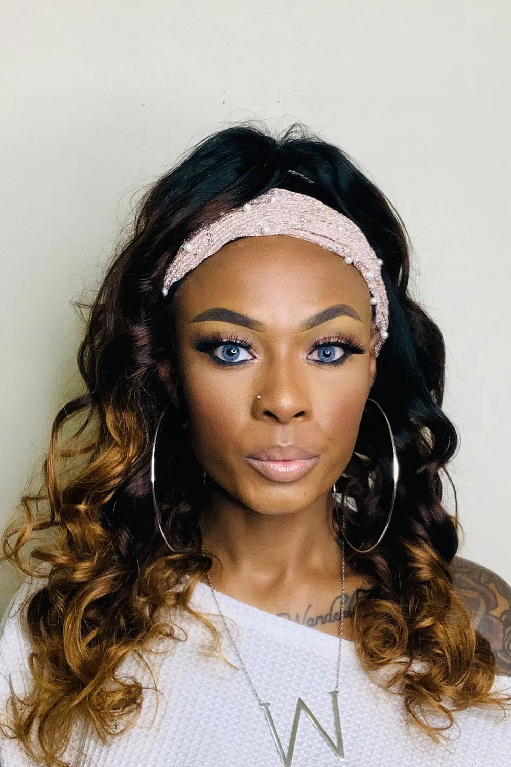 Ombre Body Wave Fashion Headband Wig Human Hair HBW16