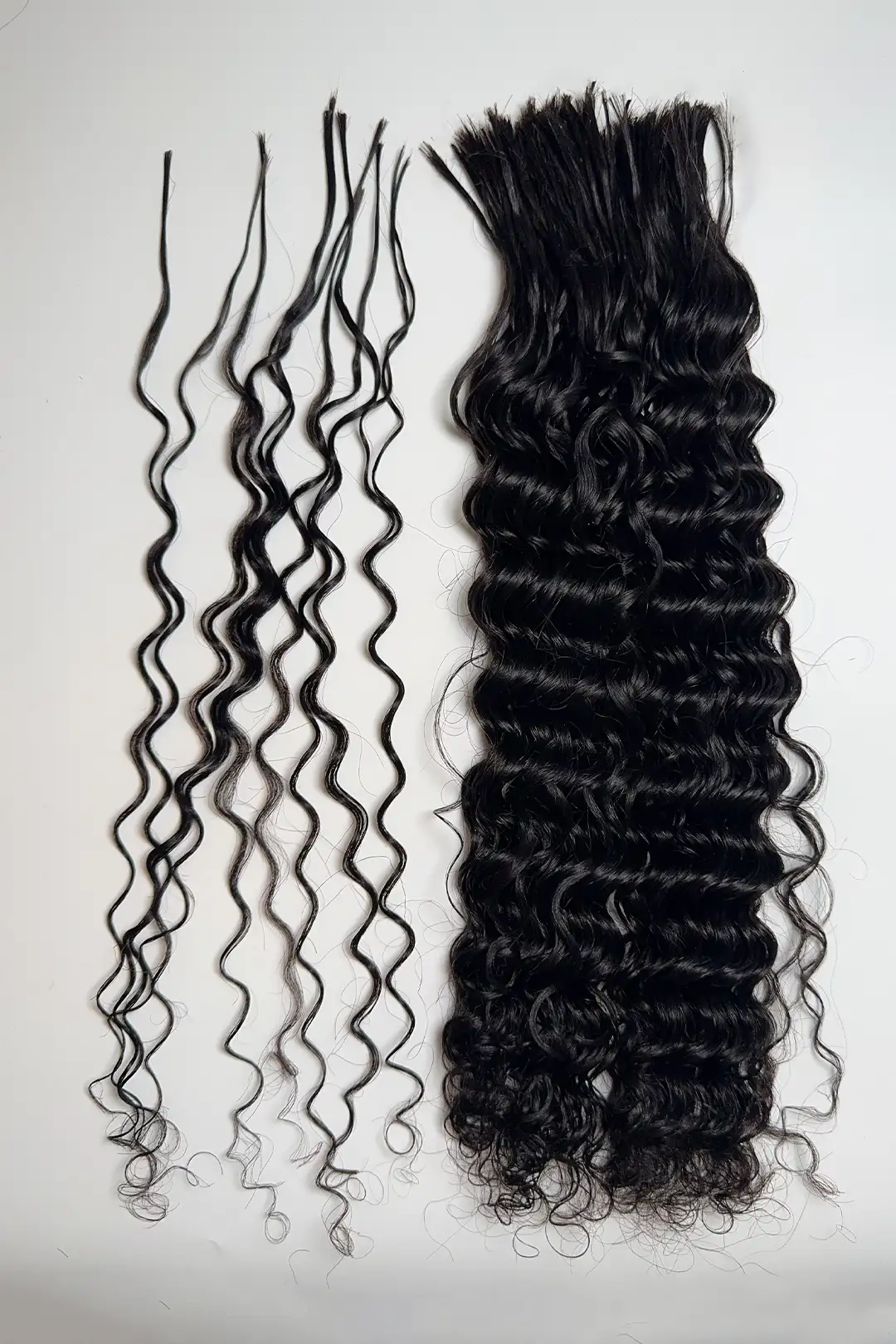 Pre-Divided Water Wave Bulk Human Hair For Braiding Easy Split BU82 - Image 2