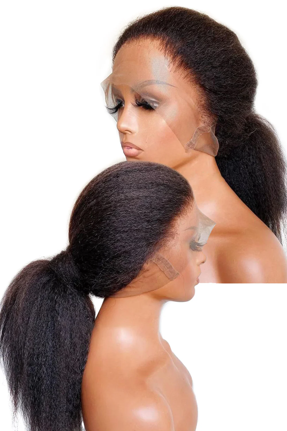 360 Lace Kinky Straight Human Hair 3607 - Image 12