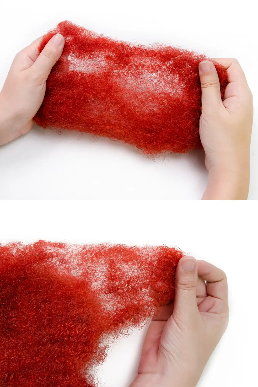 Red Afro Kinky Hair Bulk for Locks and Braiding - Image 3