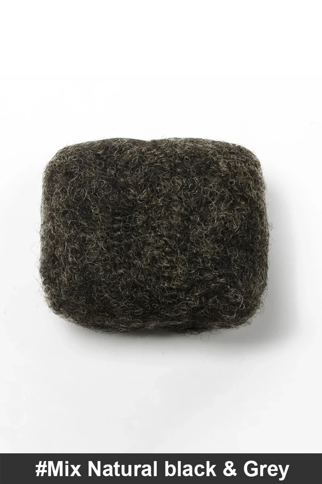 Salt and Pepper Afro Kinky Hair Bulk for Locks and Braiding - Image 2