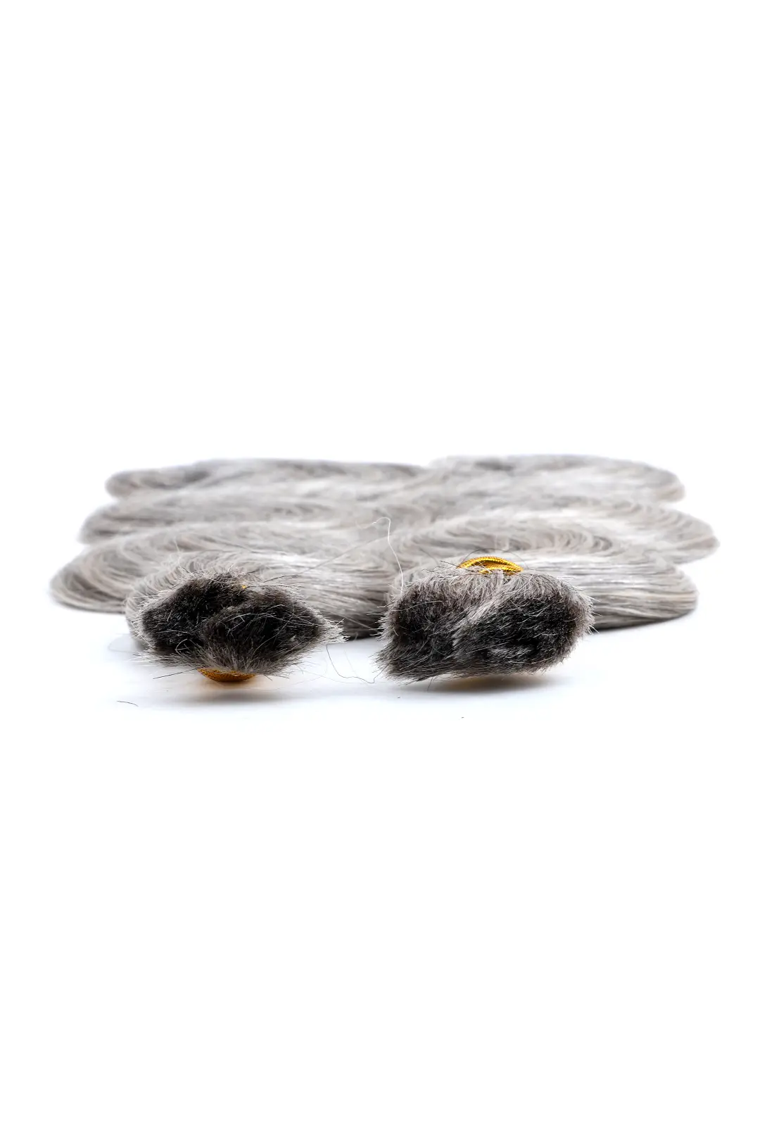 Salt and Pepper Bulk Hair Body Wave for Braiding 85% Gray BU32 - Image 2