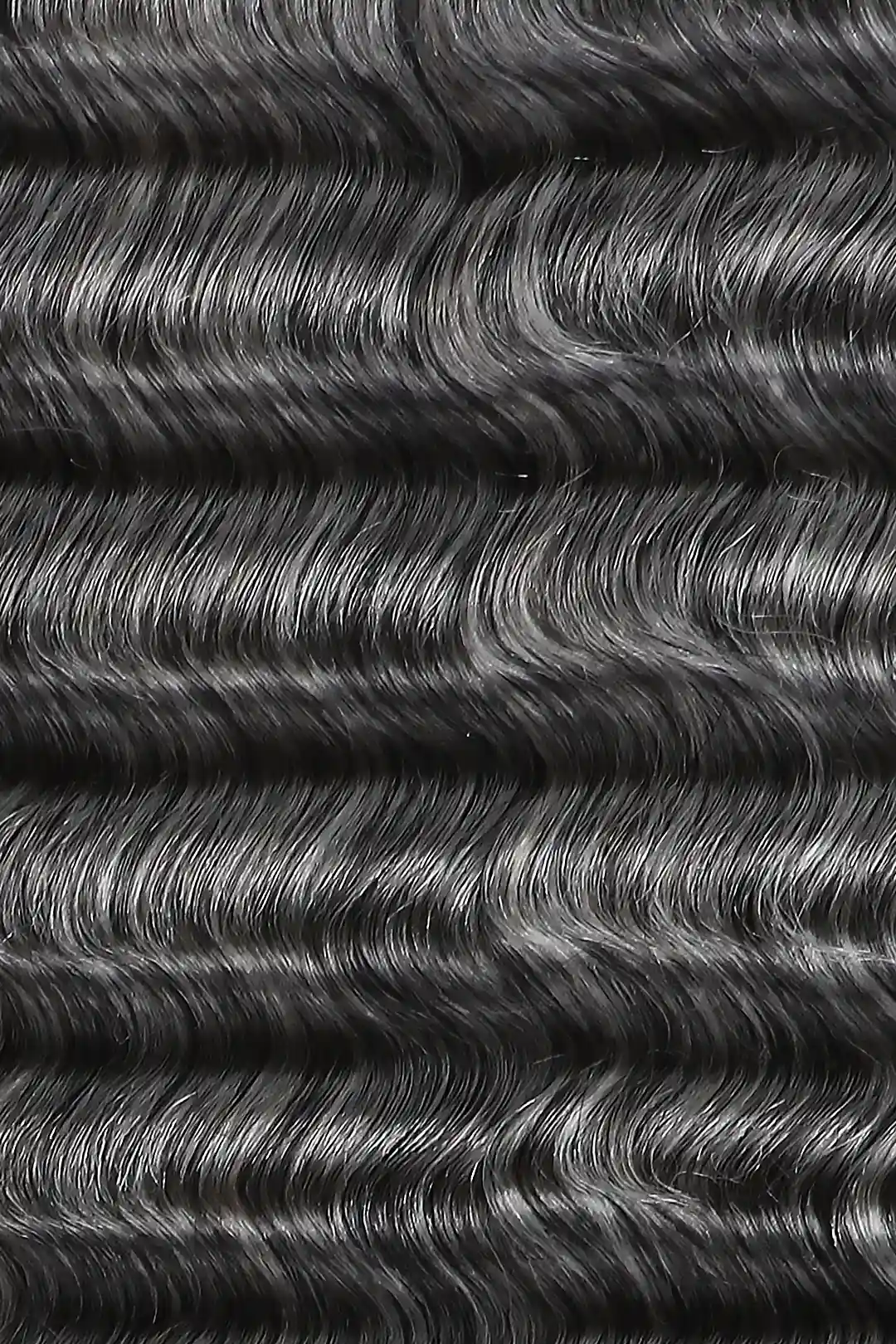 Salt and Pepper Bulk Hair Deep Wave for Braiding 70% Gray BU32 - Image 5
