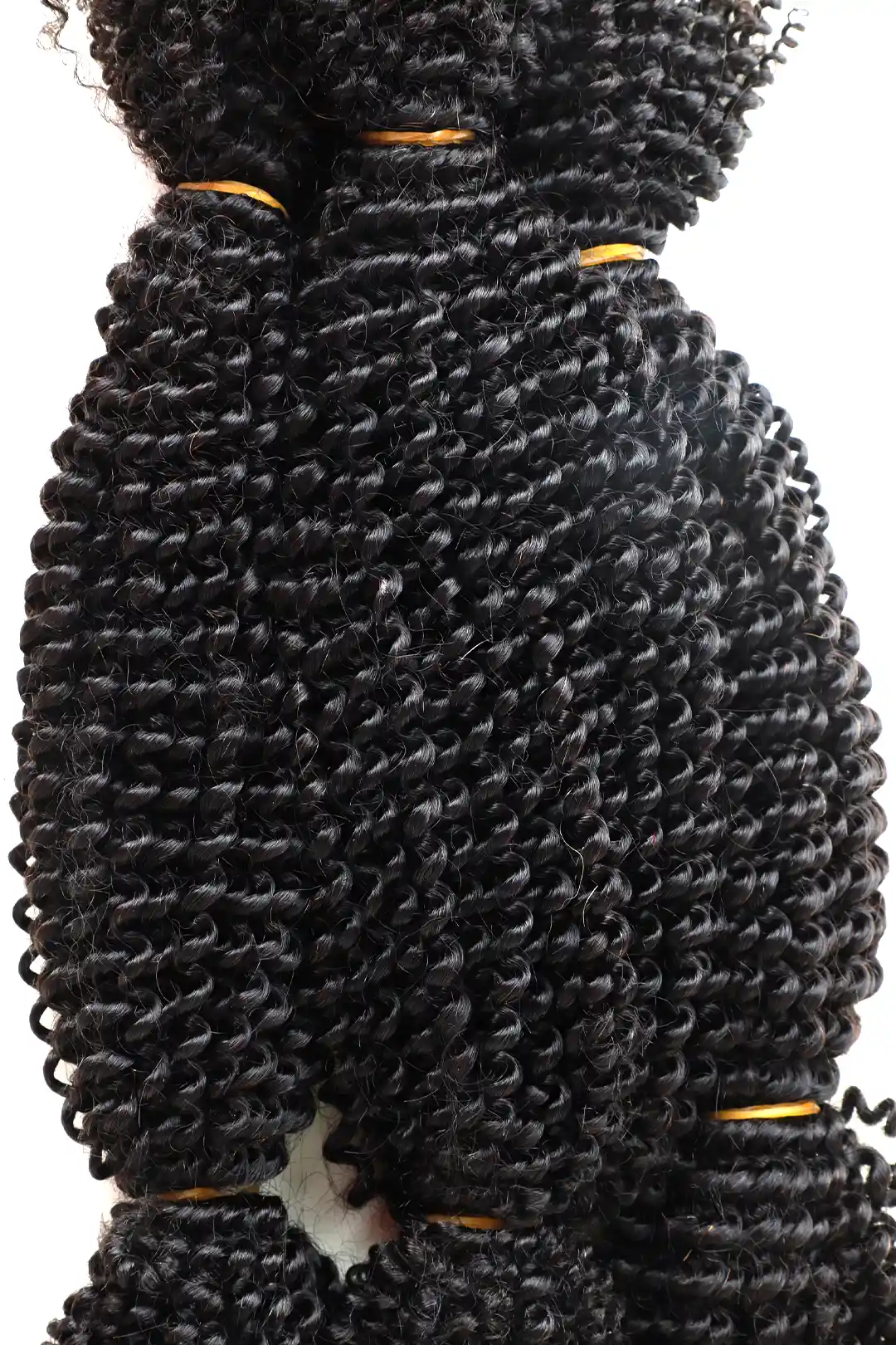 Springy Afro Twist Marley Hair Natural Black Human Hair - Image 3