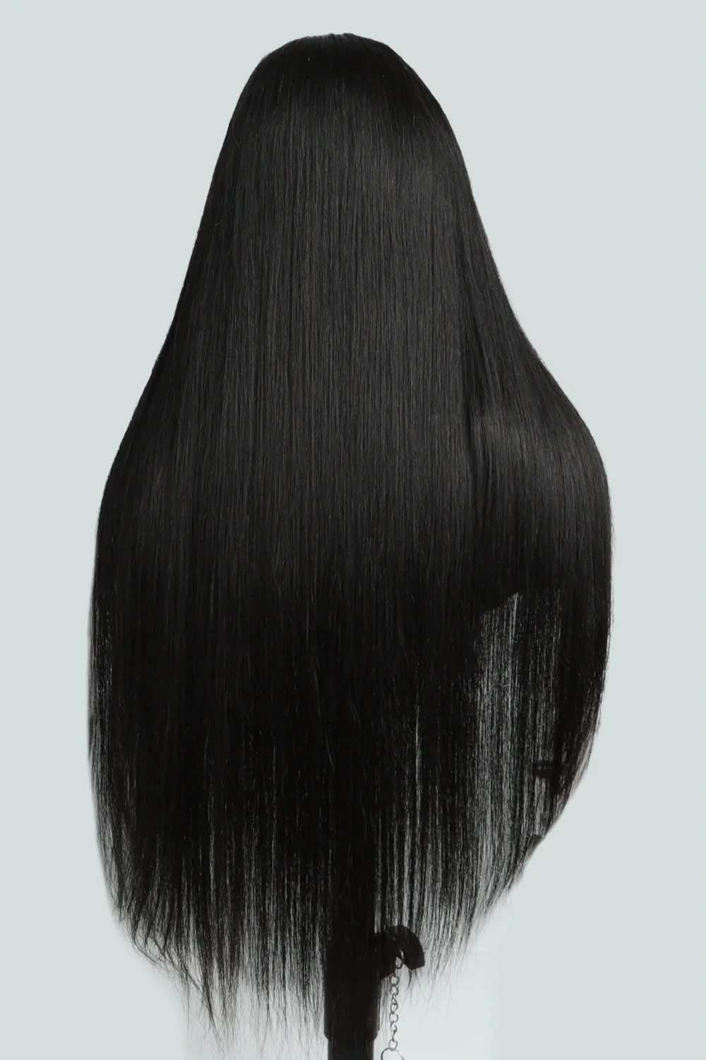 Layered Wolf Cut Green Skunk Stripe Wig Glueless HD Lace Frontal Straight - Image 4