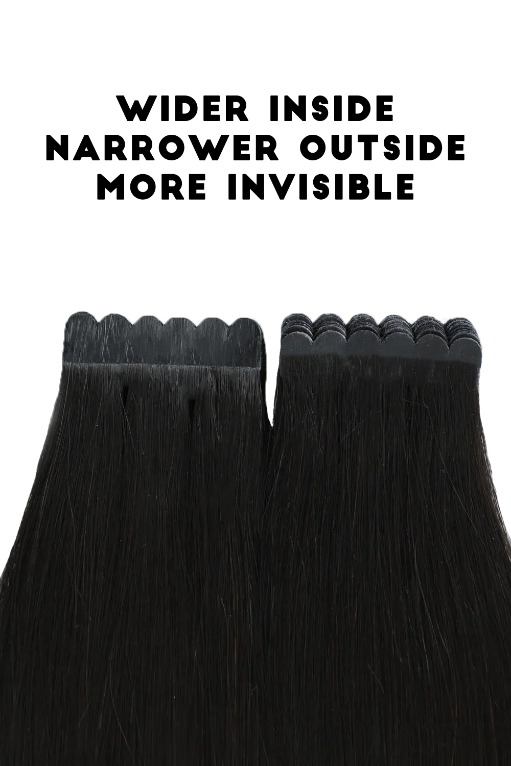 Mini Tape-In Hair Extensions Straight Human Hair - Image 3