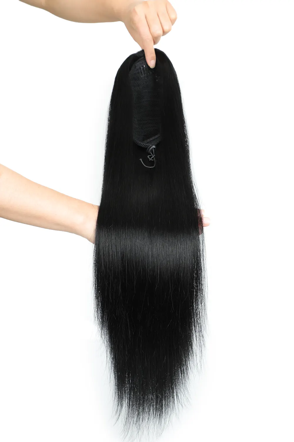 Fashionable Drawstring Ponytail Straight with Three Colors 120-150g