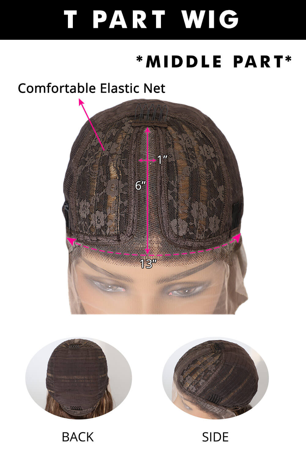 T Part Lace Front Wig Body Wave-TP03 - Image 8