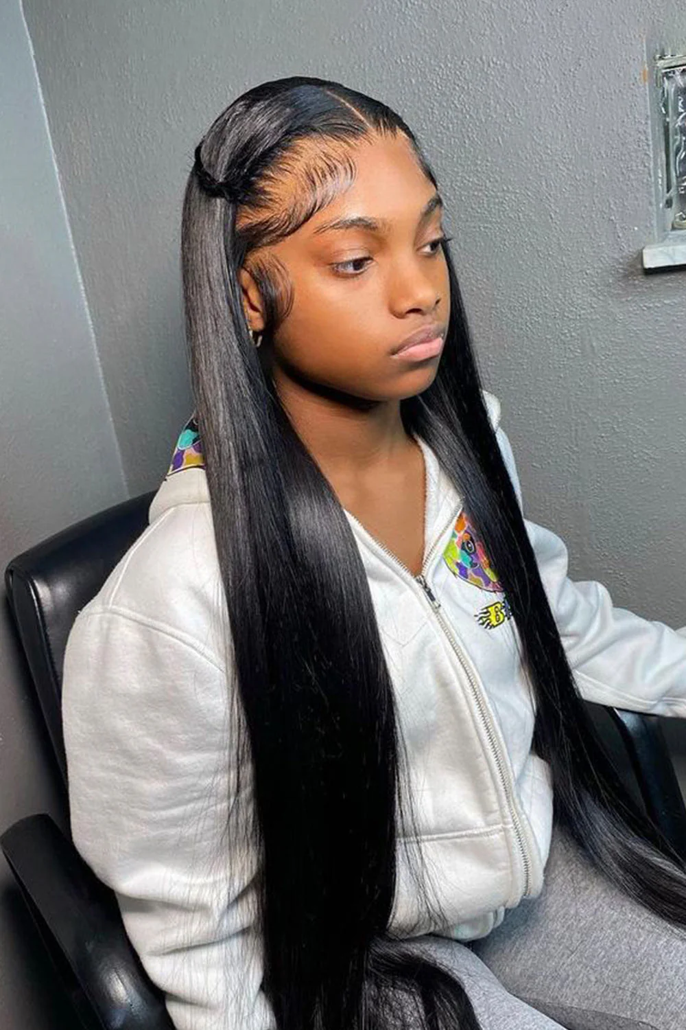 T Part Lace Front Wig Straight-TP04 - Image 3