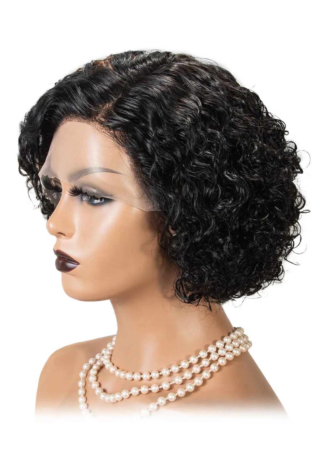 T Part Lace Wig Highlight Curly Bob-PB38 - Image 6
