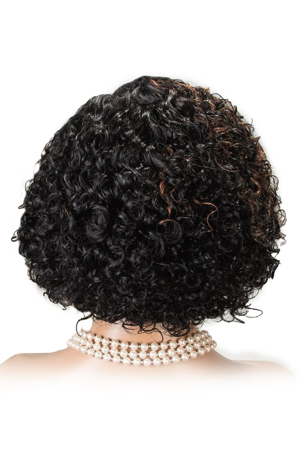 T Part Lace Wig Highlight Curly Bob-PB38 - Image 7