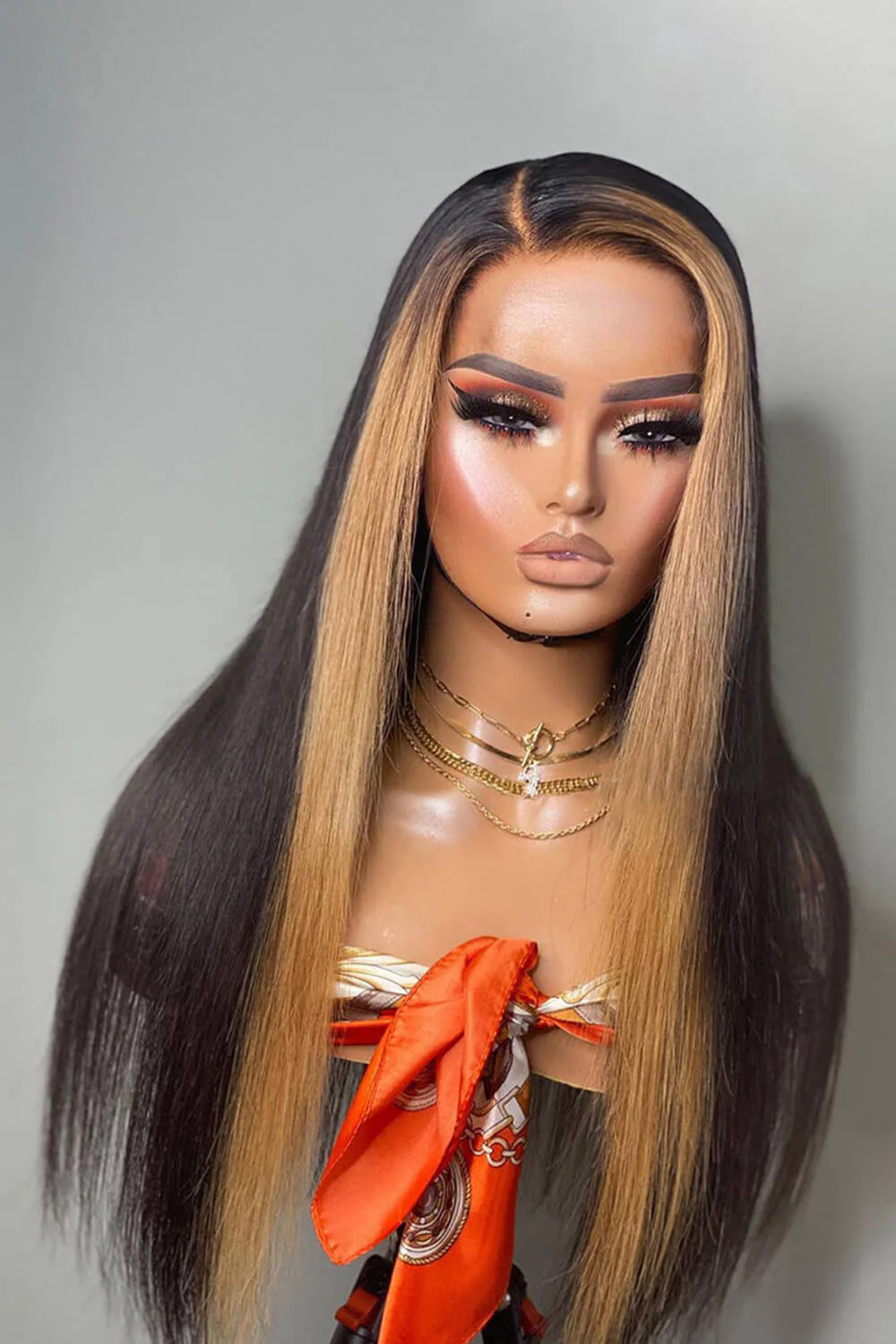 T Part Lace Wig Highlight Straight-TP11 - Image 4
