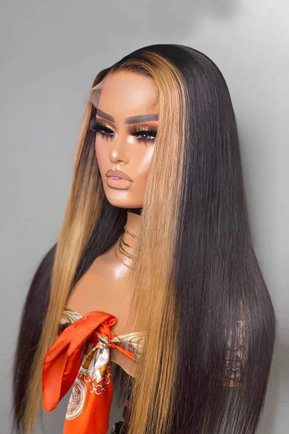 T Part Lace Wig Highlight Straight-TP11 - Image 5