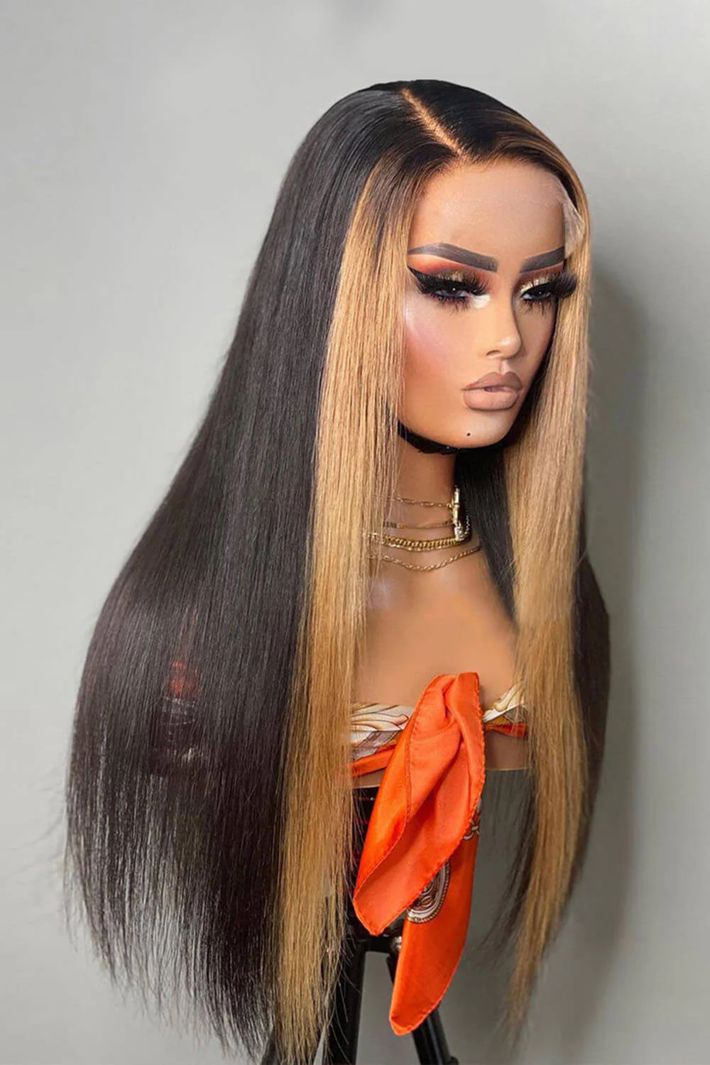 T Part Lace Wig Highlight Straight-TP11 - Image 6
