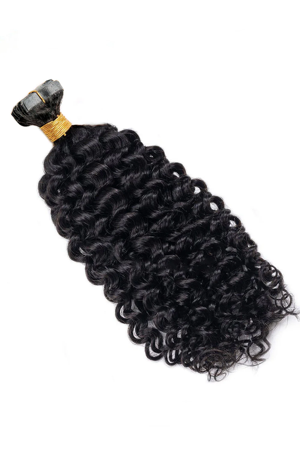 Curly Tape-in Hair Extensions for Black Hair Invisible Seamless - Image 4