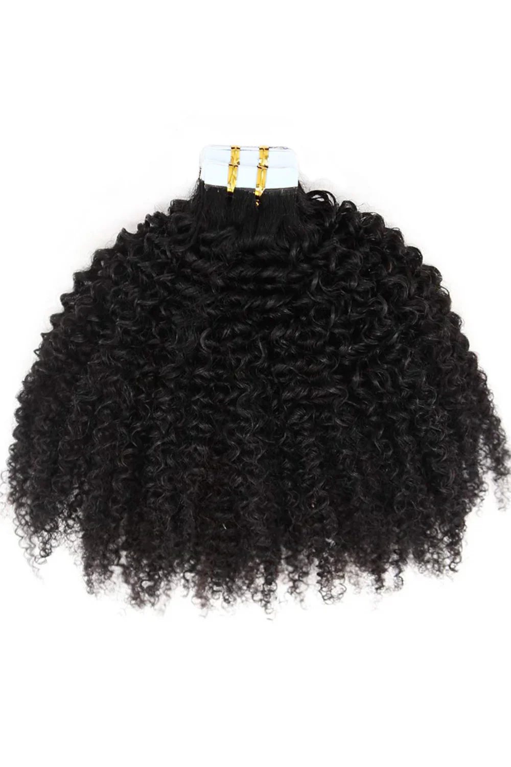 Kinky Curly Tape In Hair Extensions Human Hair For African American - Image 2